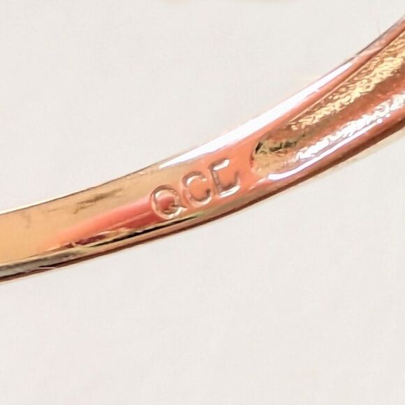 14k Gold Red Spinel & Diamond Ring with tapered band - Picture 11 of 15